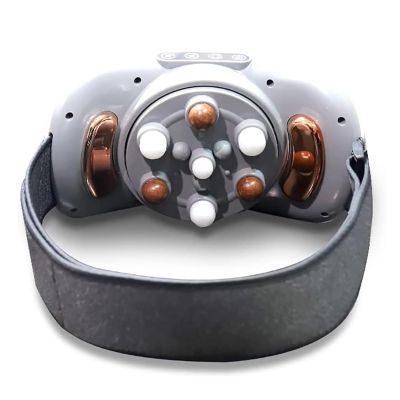 Axazcs Electric Stomach Massager, BianStone Abdominal Kneader, 5 Modes and 3 Levels of Intensity, Wireless charging, Relief of Abdominal, Back, Neck and Leg Pains