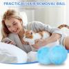 50 Pcs Laundry Balls Pet Hair Remover for Washing Machines,3.5cm Reusable Fluff & Lint Remover, Dryer Balls, Pet Hair Catcher for Clothes & Carpet, Dog & Cat Hairs Fuzz Removers(blue) view 3