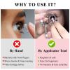AHRLIC Contact Lens Remover and Applicator Tool Kit, Contact Lens Applicator with Soft Tip, Portable Contact Lens Insertion Tool with Storage Case and Tweezers, Ideal for Beginners and Travel (Back) view 4