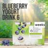 Katsy Style - Cholesterol Reducing Blueberry Yogurt Drink, Probiotic Dairy Beverage, Smooth and Refreshing Taste, 100 g Each Bottle, 6 Count Pack, Convenient Daily Nutrition Drink view 2