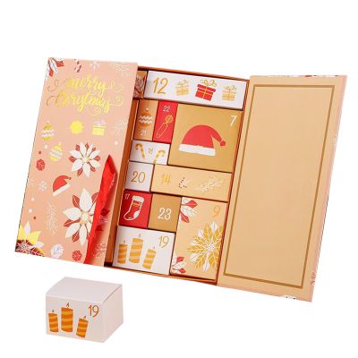 Christmas Advent Box Decorative Case Candy Jewelry Stationery