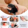 2025 New 4-Head Deep Tissue Electric Percussion Massager for Muscle Relaxation - 5 Adjustable Levels, Rechargeable Vibration Massage Device for Neck, Back, Shoulder, Leg (Black) view 3