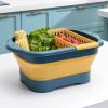 BommFu Sink Bin for Cleaning - Multifunctional Portable Sink with Drain Plug - For Kitchen Camping Household view 3