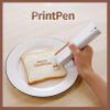 ZXINXIN Handheld Food Printpen for DIY Custom Coffee Cocktail Cake Macaron Printing, The App Works Independently, Wi-Fi Connection Is Easy to Use Brown view 2