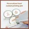 ZXINXIN Handheld Food Printpen for DIY Custom Coffee Cocktail Cake Macaron Printing, The App Works Independently, Wi-Fi Connection Is Easy to Use Brown view 4