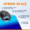 ZENO Hybrid 2-in-1 Analog & Digital Weighing Scale for Body Weight up to 180kg - Thick Tempered Glass - Extra Large Display - Easy to Read Digital Bathroom Scale - New Version - Gradient Blue view 2