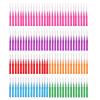 120 Pcs Interdental Brushes, 4 Sizes Soft Dental Brushes, Mini Tooth Picks Brush for Cleaning Gaps Between Teeth (6 Colors) view 1