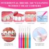 120 Pcs Interdental Brushes, 4 Sizes Soft Dental Brushes, Mini Tooth Picks Brush for Cleaning Gaps Between Teeth (6 Colors) view 4