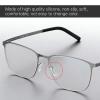 5-Pairs Clear Silicone Nose Pads - Universal Replacement Nosepads for Eyeglasses & Sunglasses, Square/Rectangle Push-Slide Design (Comfort & Anti-Slip) view 3