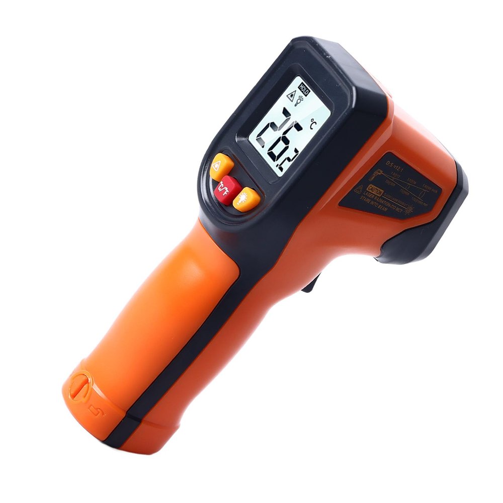 Vikye Infrared Cooking Thermometer with Data Storage and Destination indicator: No Temperature for Different Applications