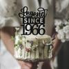 1 Pack Legend Since 1966 Cake Topper Glitter 60th Birthday Cake Pick Happy 60th Cheers to 60 Years Cupcake Decoration for Birthday Anniversary Wedding Party Supplies Black view 3