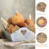 120PCS Old Newspaper Printing Style Greaseproof Wrap Paper,Greaseproof Paper Sheets,Food Burger Papers Wrapping Sheets for Bread Sandwich Fish and Chip(25 x 25 cm) view 4