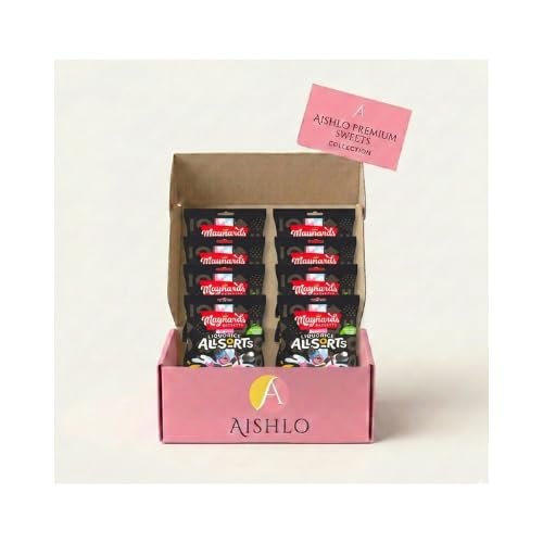 Aishlo Maynards Bassetts Juicies Sweets, Bursting With Fruity Flavours, Bag (Pack of 10) (10 x 130g, Liquorice Allsorts)