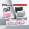 Allayu Silicone Body Cover For GO Anti Drop Lens Protector Included Shockproof Skin Cover Silica Gel Anti-Slip Grip, black view 3