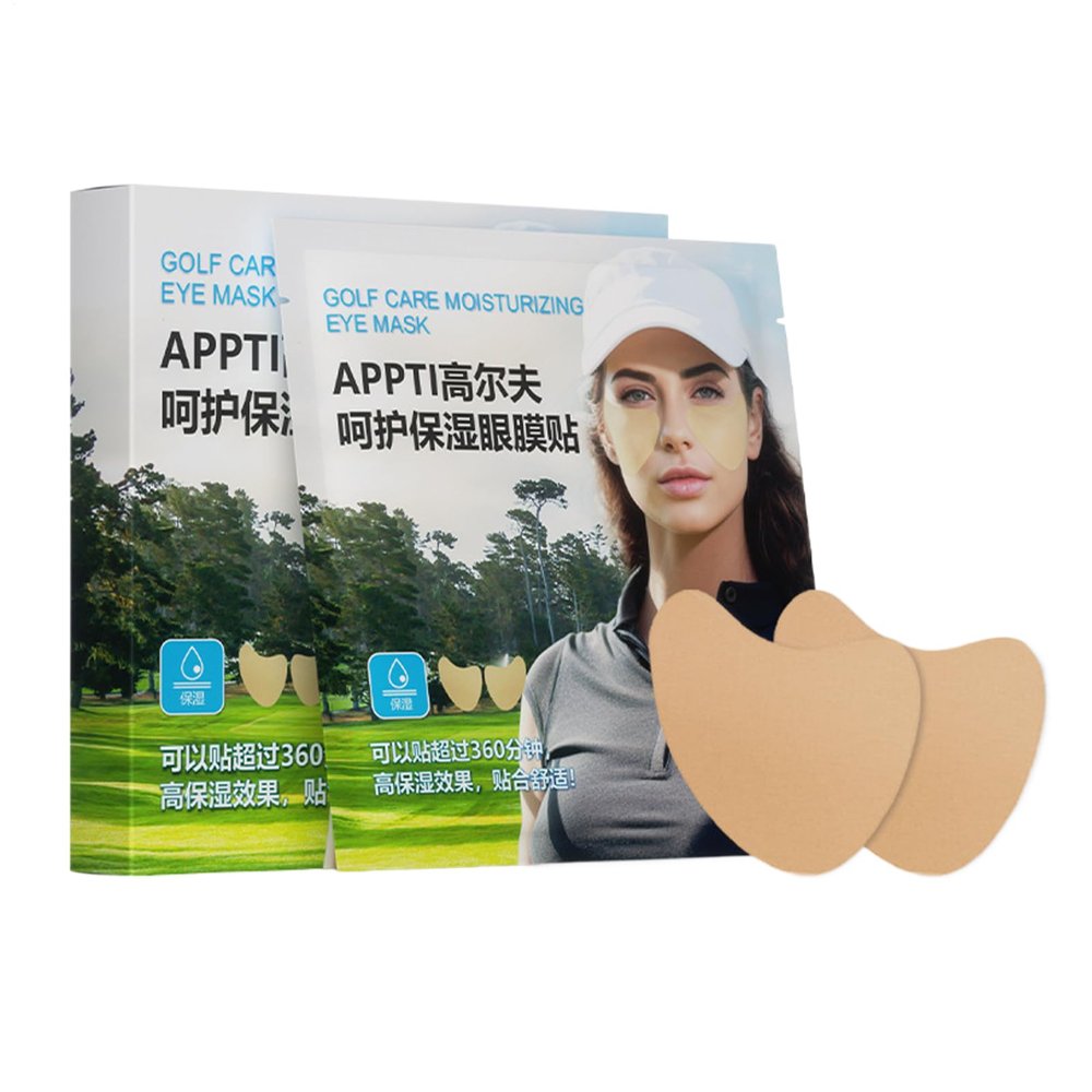 Befeixue Golf Sun Protection Eye - Golf Hydrogel Sun Protection Face Patch for Eye Moisture, Sun Care for Skin of Women Men for Outdoor Sports Travel Leisure - Women Men