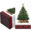 Pajean 100 Pcs Christmas Napkins Bulk Disposable Paper Decorative Guest Hand Towels Christmas Tree Cocktail Napkins Buffalo Plaid for Xmas Party Holiday Lunch Dinner Kitchen Bathroom Supplies view 1