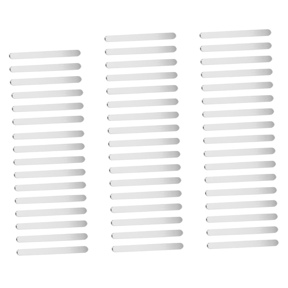 VERDANVERSE 50 Pcs Acrylic Ice Pop Sticks with Rounded Edges Safe for Reusable DIY Ice Cream and Cake Pop Crafting Supplies Practical and White Lolly Sticks for Homemade Desserts