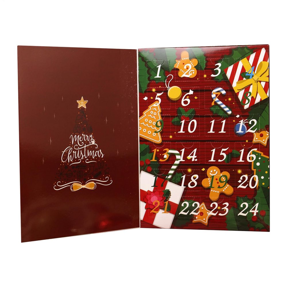Christmas Calendar Box | 24-Day Fillable Reusable | Christmas Countdown Calendar - for Birthdays Valentine's Day Children Men Women Kids Boys Girls Baby Youth Teens Son Daughter Family Friends