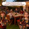 Christmas Calendar Box | 24-Day Fillable Reusable | Christmas Countdown Calendar - for Birthdays Valentine's Day Children Men Women Kids Boys Girls Baby Youth Teens Son Daughter Family Friends view 2