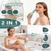 Bikini Trimmer Women, 2-in-1 Electric Lady Shavers for Women,Smooth & Flawless Facial Hair Remover & Eletric Shaver for Face, Bikini Line, Body & Legs, Waterproof, USB Rechargeable, Ideal Beauty Gift view 4