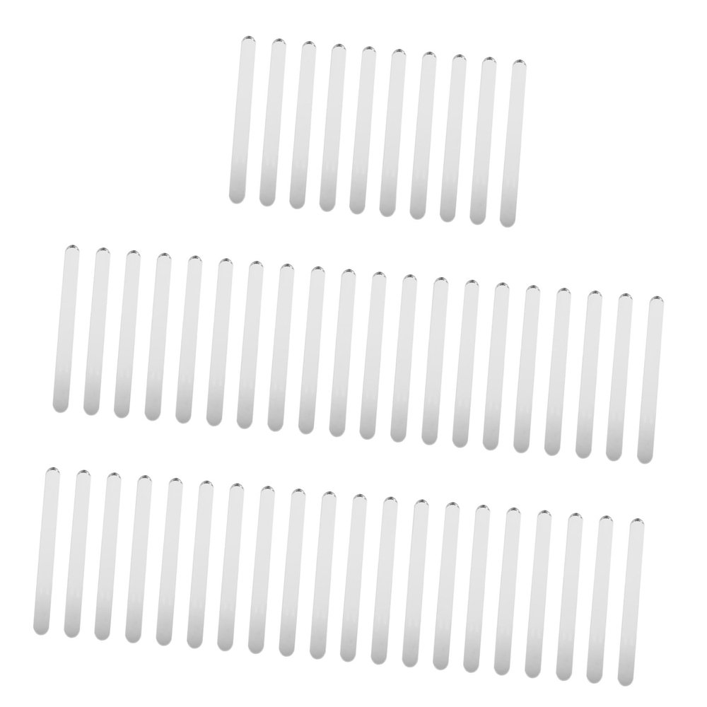 Ipetboom 50 Pcs Acrylic Ice Cream Sticks for DIY Creations Reusable Lightweight Craft Sticks for Children's Handicrafts and Ice Cream Making