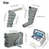 6-Cavity Leg Massager Pneumatic Wave Device Pressotherapy Boots,Lymphatic Drainage Massager,Full Body Waist Arm Leg Relax Instrument,Lymphedema Pump,Timed And Adjustable Pressure (6 Cavity grey) view 2