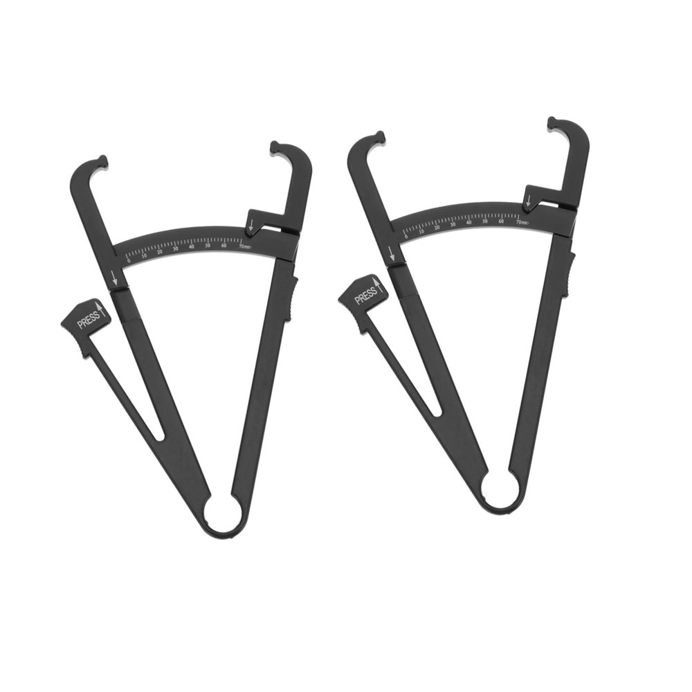 CONGARTENO 2pcs Body Fat Caliper Skinfold Measurement Device with Centimeter Scale for Men Women Tear-Resistant Body Fat Tester for Accurate Skinfold Thickness Monitoring