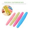 Anneome 4pcs Portable Toothbrush Travel Boxes Plastic Toothbrush Holders with Breathable Design Easy to Carry for Outdoor and School Use view 3