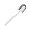Beatifufu Portable Shoe Cleaning Brush with High Temperature Resistant with No Deformation with Long Nonslip Handle Plastic Laundry Cleaning Tool White Design for Washing Shoes and Bathroom view 1