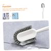 Beatifufu Portable Shoe Cleaning Brush with High Temperature Resistant with No Deformation with Long Nonslip Handle Plastic Laundry Cleaning Tool White Design for Washing Shoes and Bathroom view 3