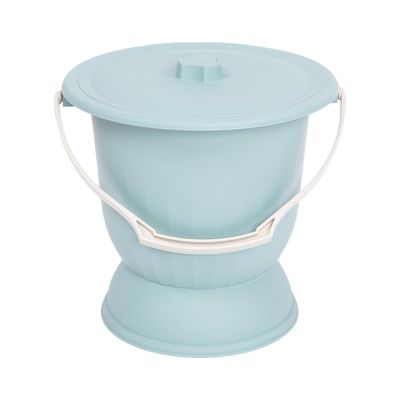 Anneome Portable Adult Urine Pot with Sealed Lid and High Base Plastic Chamber, Convenient to Move Urinal Pan Suitable for Bedroom Use, for Elder and Adult Care