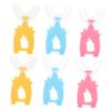 LALADEFIEE U-Shaped Toothbrush and Teeth Cleaning Tool 6pcs Set, Soft Food-Grade Silicone Brush Heads, 360-degree Manual Oral Care for Toddlers Boys and Girls view 1