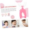 LALADEFIEE U-Shaped Toothbrush and Teeth Cleaning Tool 6pcs Set, Soft Food-Grade Silicone Brush Heads, 360-degree Manual Oral Care for Toddlers Boys and Girls view 4