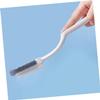 SOIMISS Household Cleaning Brush with Long Handle, Soft Bristle Plastic Shoe and Sneaker Cleaning Brush for Indoor Washing and Shoe Care, White, Suitable for Home Use view 4