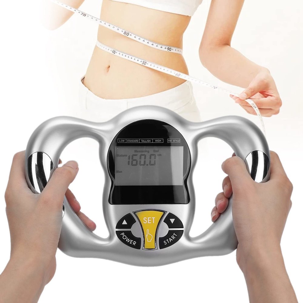 ZenithAur Digital Body Fat Monitor, Handheld Body Fat Analyzer BMI Meter Measurement Device for, Fitness Assessment, Health Management