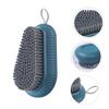 MUCKLILY Cleaning Brush Set 2pcs Multi-functional Laundry and Shoe Scrub Brush with Handle Blue Household Cleaning Tool for Clothes Collar and Shoes Maintenance view 2