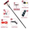 12m Telescopic Washing Brush Carbon Fiber Poles for Solar Panels Patio Roofs Includes 55cm Brush Hose & Soap Dispenser for Efficient Cleaning view 3