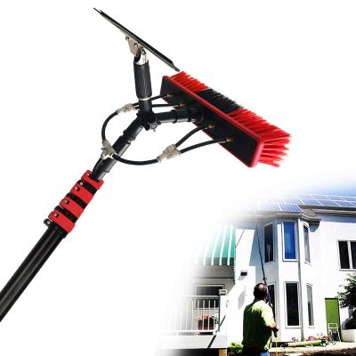 12FT Telescopic Water Fed Pole with Brush for Window Cleaning Solar Panel & Conservatory Roof Extendable Cleaner for Easy Reach & Effective Cleaning