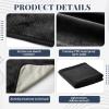 Fanfanwin 1 Pcs Couples Waterproof Mat 27 x 27 in Lover Reusable Stainproof Blanket Quiet Easy Use Mattress Protector for Adult Multi Functional Bed Sheet Couple Messy Play Pleasure Comfort (Black) view 4