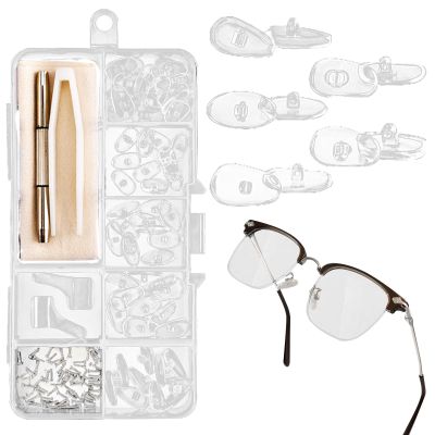 35 Pairs Eyeglass Repair Kit, Complete Eyewear Maintenance Tools Include Screwdrivers, Cleaning Cloth, Tweezers, Screws, Silicone Pads