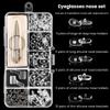 35 Pairs Eyeglass Repair Kit, Complete Eyewear Maintenance Tools Include Screwdrivers, Cleaning Cloth, Tweezers, Screws, Silicone Pads view 2