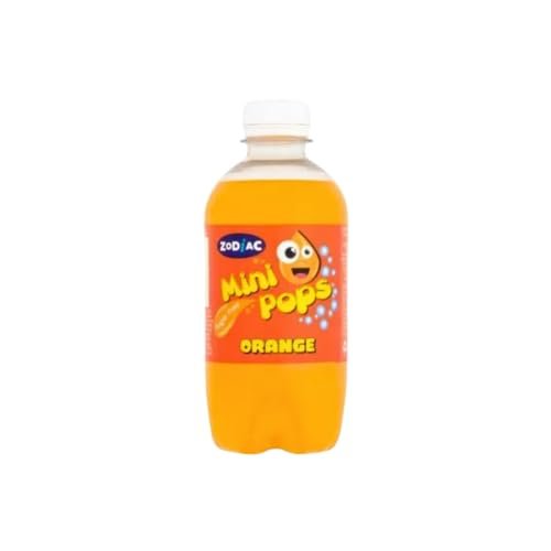 Zodiac Sugar Free Orange Mini Pops | 12 x 330ml Bottles | Classic Diet Soft Drinks | Bulk Case for Parties & Sharing