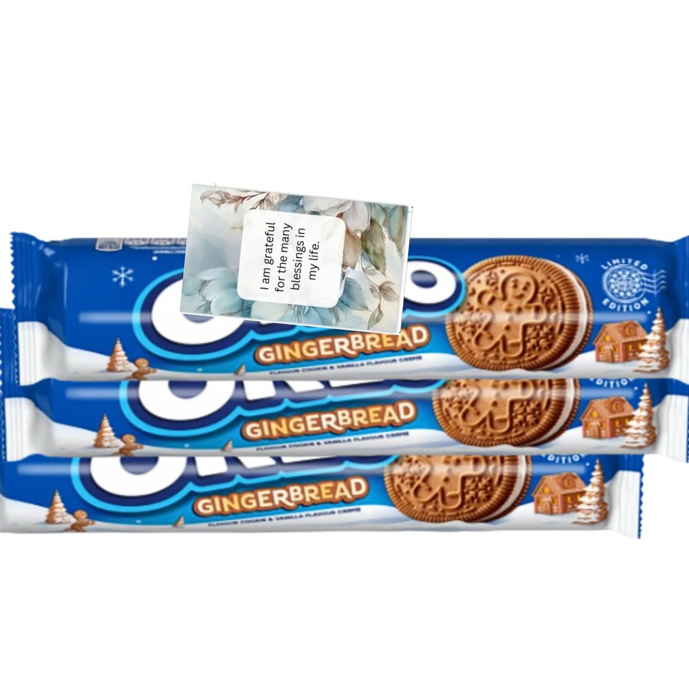 Biscuits Bundle With Gingerbread Biscuits Cookie & Vanilla Flavour Snack (3 Pack) By Oerich Gift