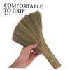HOODANCOS Straw Whisk Broom Small Soft Sweeping Brush Handwoven Traditional Grass Bed Broom Handmade Indoor Dust Cleaner for Sofa and Bed Household Use view 3