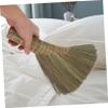 HOODANCOS Straw Whisk Broom Small Soft Sweeping Brush Handwoven Traditional Grass Bed Broom Handmade Indoor Dust Cleaner for Sofa and Bed Household Use view 4