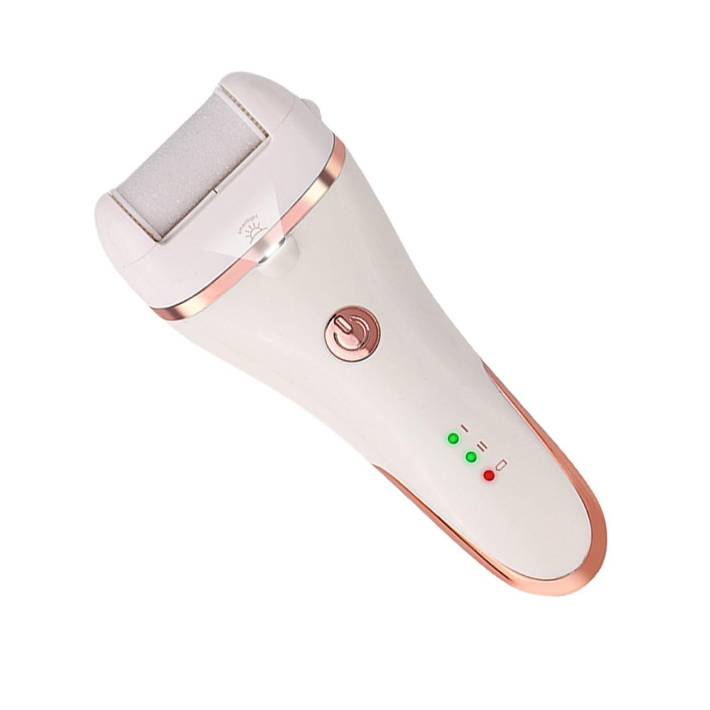 Rechargeable Foot File Callus Remover 1200mah White Abs Pedicure