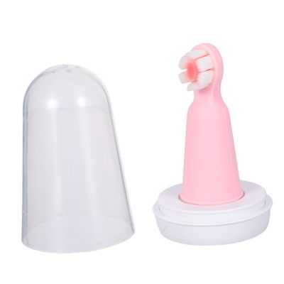 GARVALON Three-Sided Silicone Finger Toothbrush with Ultrasoft Bristles for Boy Girl Years Gentle Oral Cleaner for Newborns and Finger Sleeve Design for Precise Gum and Teeth Care
