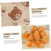 LIGIGWASH 500pcs Greaseproof Paper Sheets for Food Wrapping, Brown Food Safe Sandwich and Burger Wrapping Paper with Fresh Delicate Cartoon Printing Design, for Kitchen and Dining Use view 3