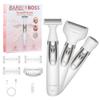 BarberBoss Womens Electric Shaver, 3-in-1 Portable Lady Shaver, Body, Bikini, Face Womens Groomer, Cordless Wet & Dry Womens Razor, Facial Hair Remover, USB Rechargeable Ladies Groomer, QR-8003 view 1
