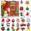 2025 Advent Calendar for Adults Women Men Straw Cover 10mm Straw Toppers for 30 Oz 40 Oz Tumblers,Advent Calendars 2025,24 Days Surprise Christmas Gifts Ideas view 1